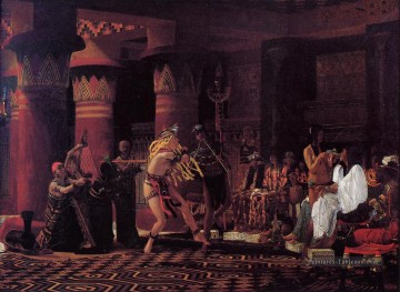 Passe temps dans l’ancienne Egyupe 3000 ans auparavant Romantique Sir Lawrence Alma Tadema Peinture à l'huile